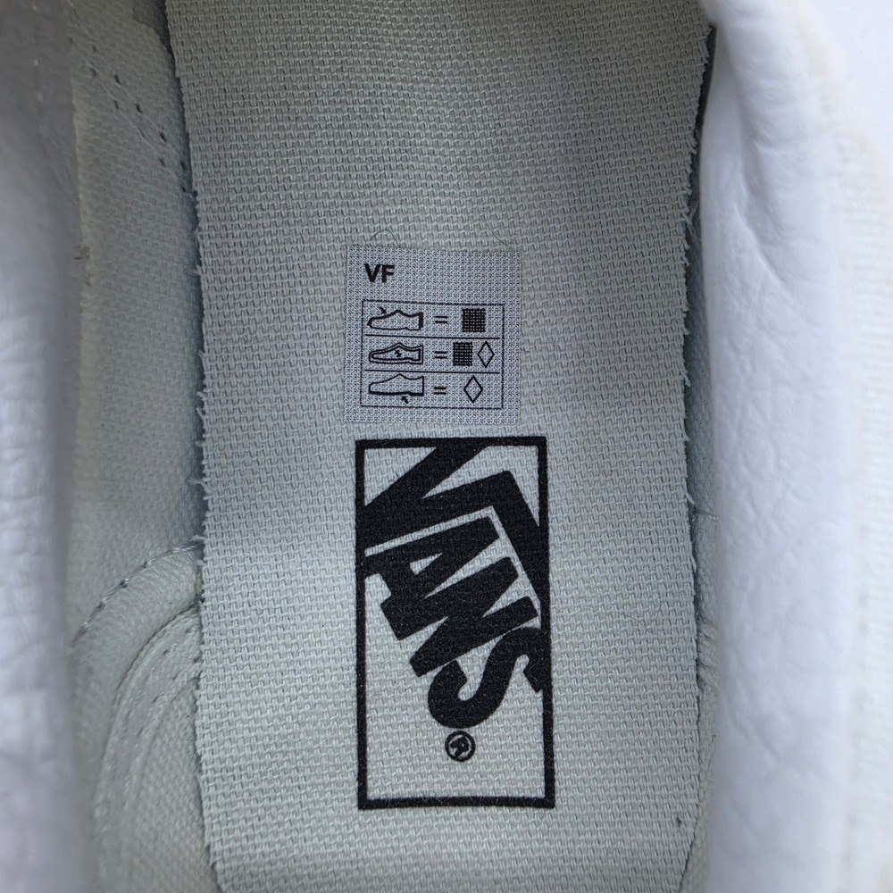 Vans‎ Kids Classic Slip-On Rainbow Star Glitter White Canvas Shoes Size 2.5 Kids - Picture 10 of 12